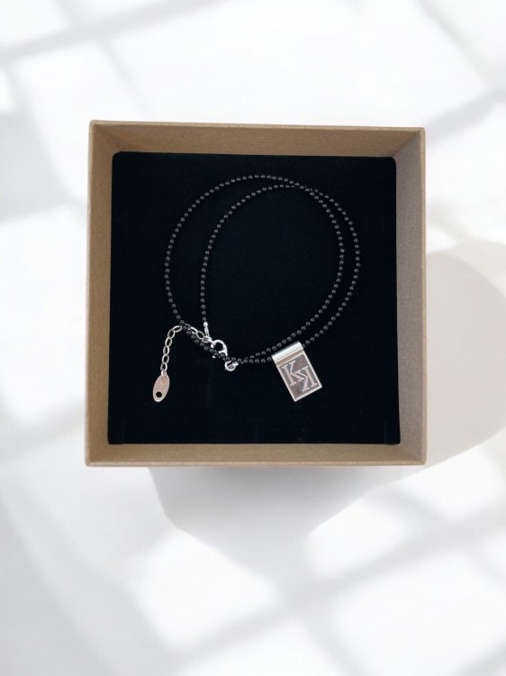 Srebrna personalizowana zawieszka