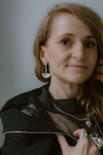 srebrne kolczyki półksiężyc