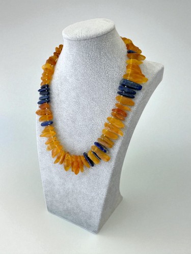 ANJAR-naszyjnik-bursztyn-lapis-srebro