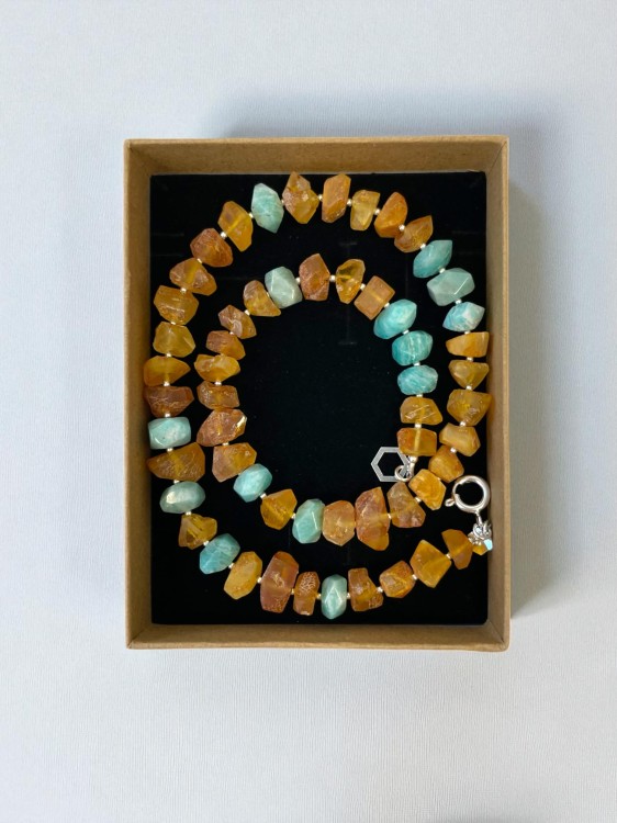 ANJAR-naszyjnik-bursztyn-amazonit-srebro