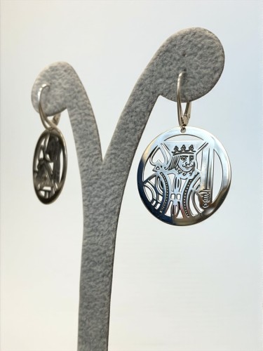 ANJAR-kolczyki-srebro-dama-król-pik