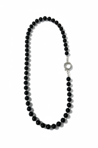 ANJAR-naszyjnik-onyks-kulka-srebro