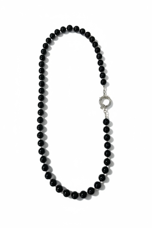 ANJAR-naszyjnik-onyks-kulka-srebro