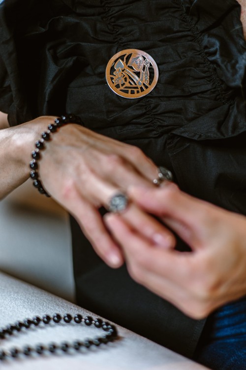 Ręcznie wykonana bransoletka z kamieni naturalnych, dostępna w trzech długościach.