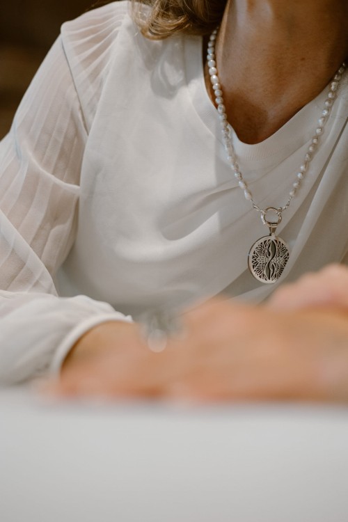 Ażurowa zawieszka Żurawie – srebro 925 | ANJAR