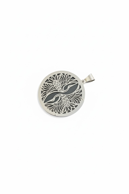 Artystyczna zawieszka Żurawie – srebro 925 | ANJAR Biżuteria