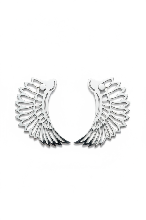 Kolczyki Skrzydła srebro 925 | Ażurowe kolczyki ANJAR